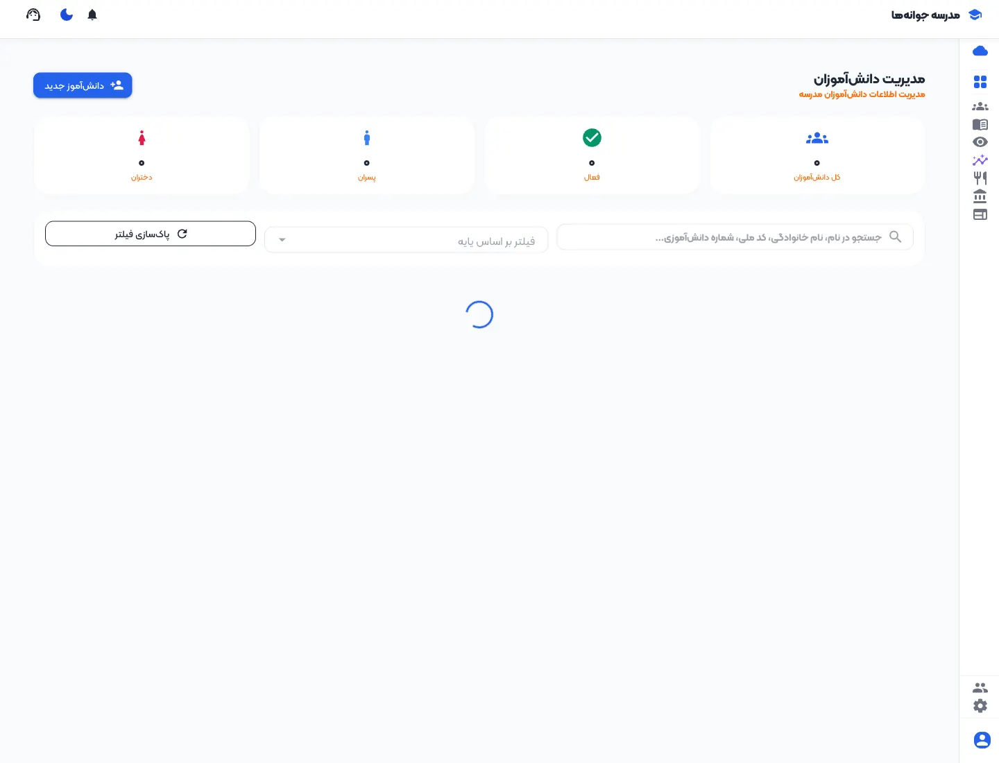 مدیریت دانش‌آموزان دانیا